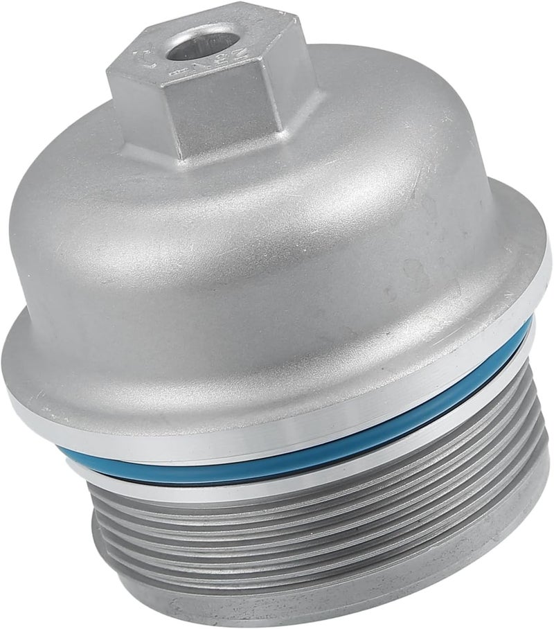 RATCHROLL Engine Oil Filter Housing Cover Cap 12583470 for Chevrolet Camaro 3.6L 2010-2015 Metal Silver Tone Replacement Car Parts - Image 1